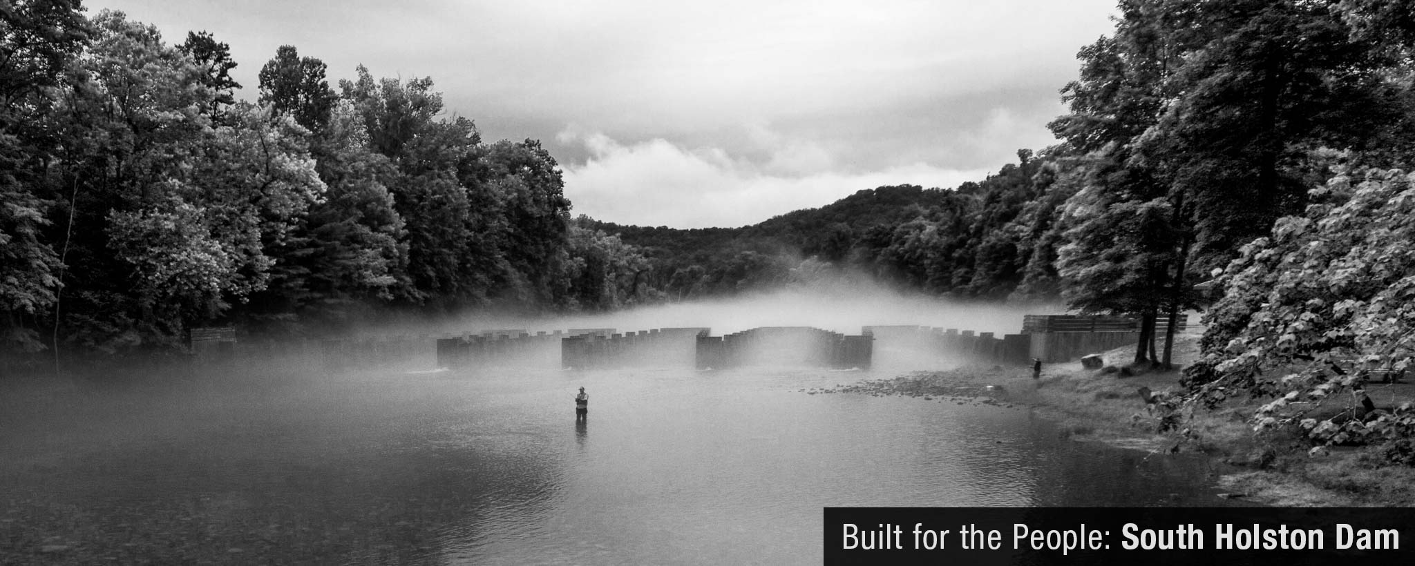 Fisherman at South Holston Weir