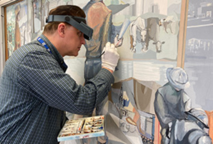 Boone mural restoration