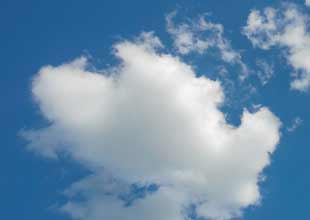 Clouds in a blue sky