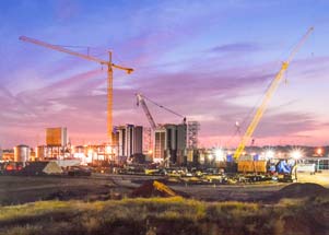 Construction Site at night