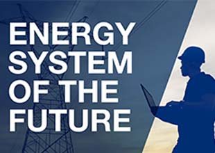 Energy system of the future illustration