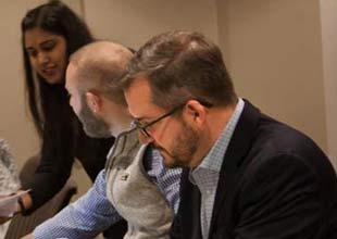 TVA Associate General Counsel Edward Meade with an attorney from the law firm of Baker