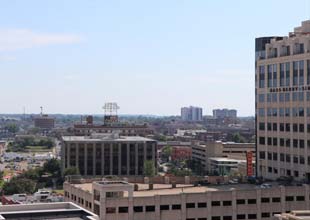 Memphis sky and buildings