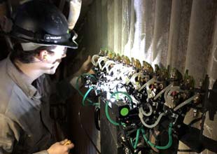 man working on system