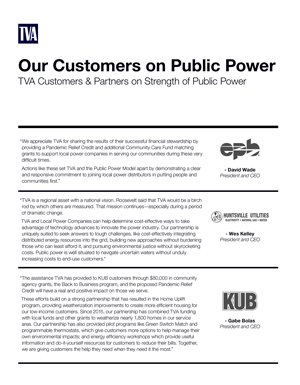 Our Customers on Public Power - customers and partners comment 