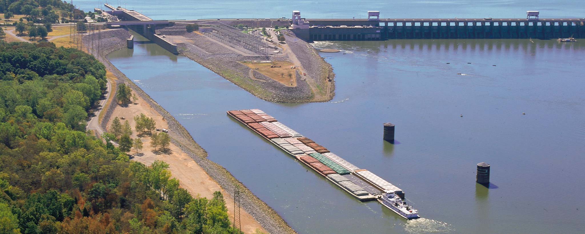 Barge on Tennessee River