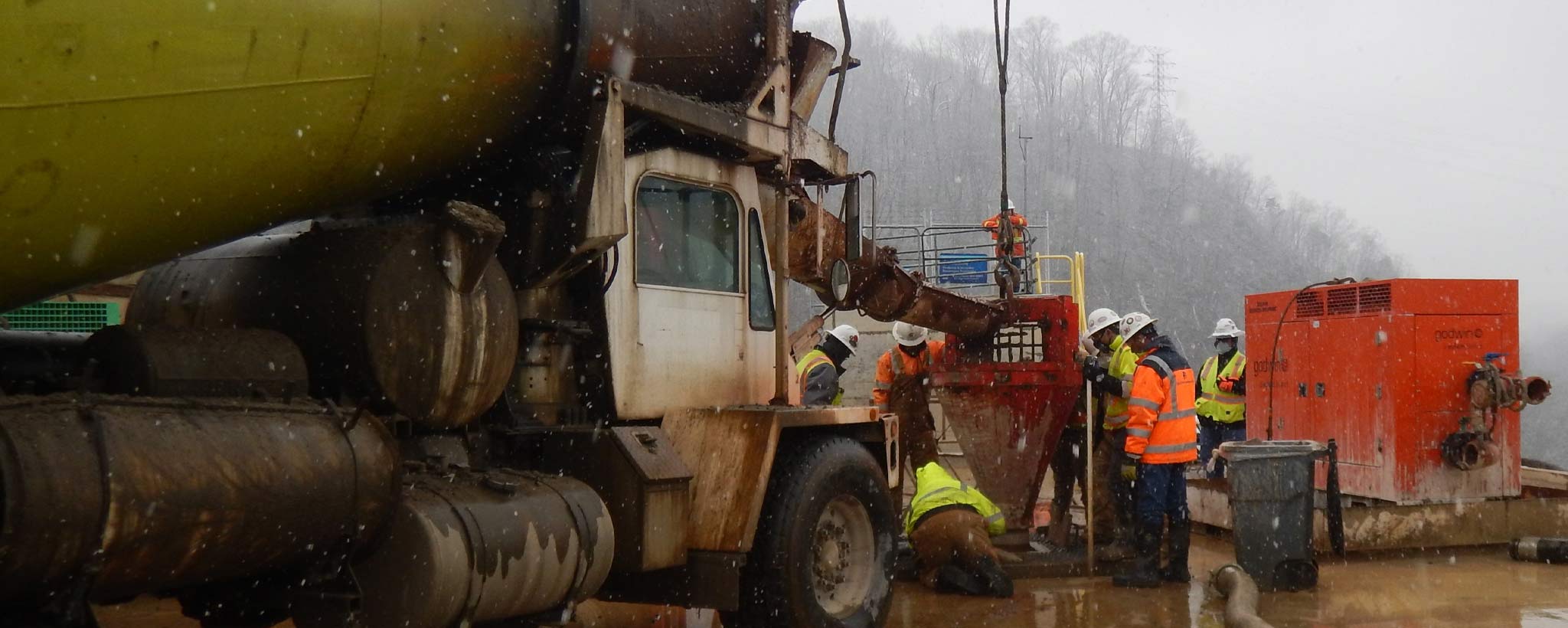 final concrete pour at Boone Dam