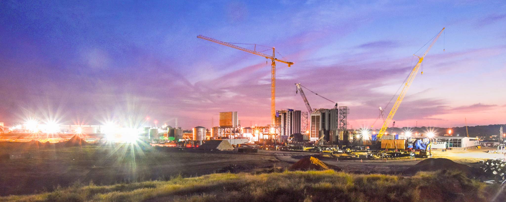 Construction Site at night