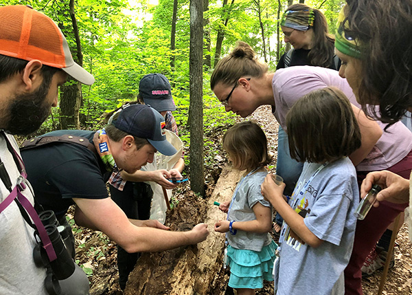 kids in nature at Trotter Bluff