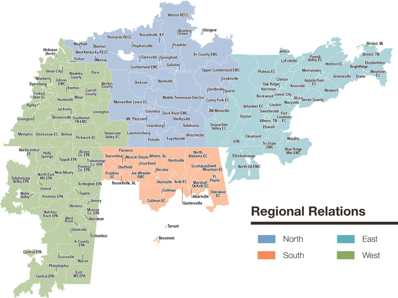 LPC Regional Map