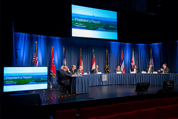 Board of directors in board meeting