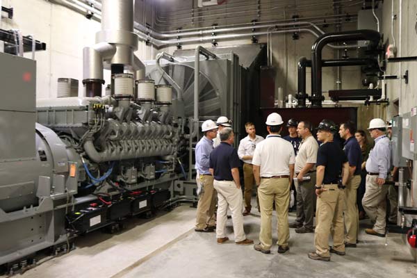 tour of four diesel generator