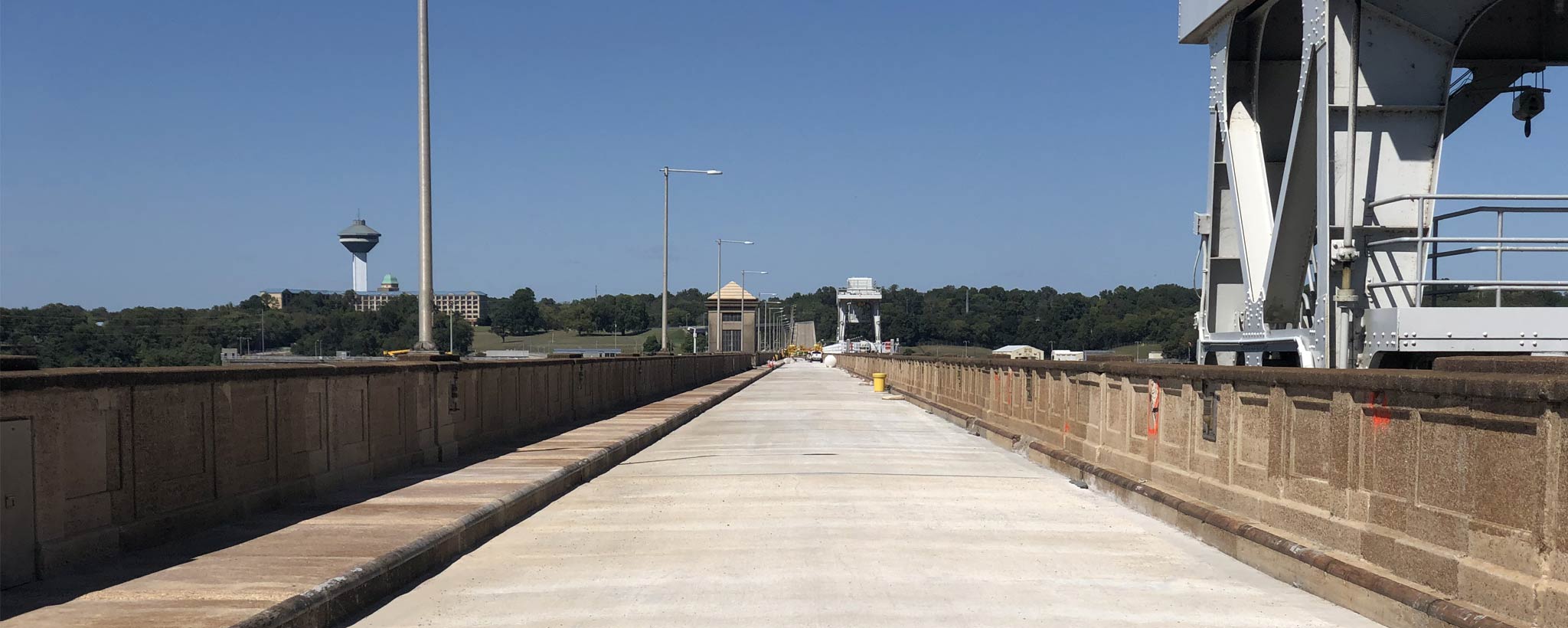 completed construction on Wilson Dam bridge