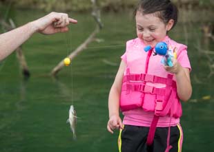 Father and Daughter Fishing