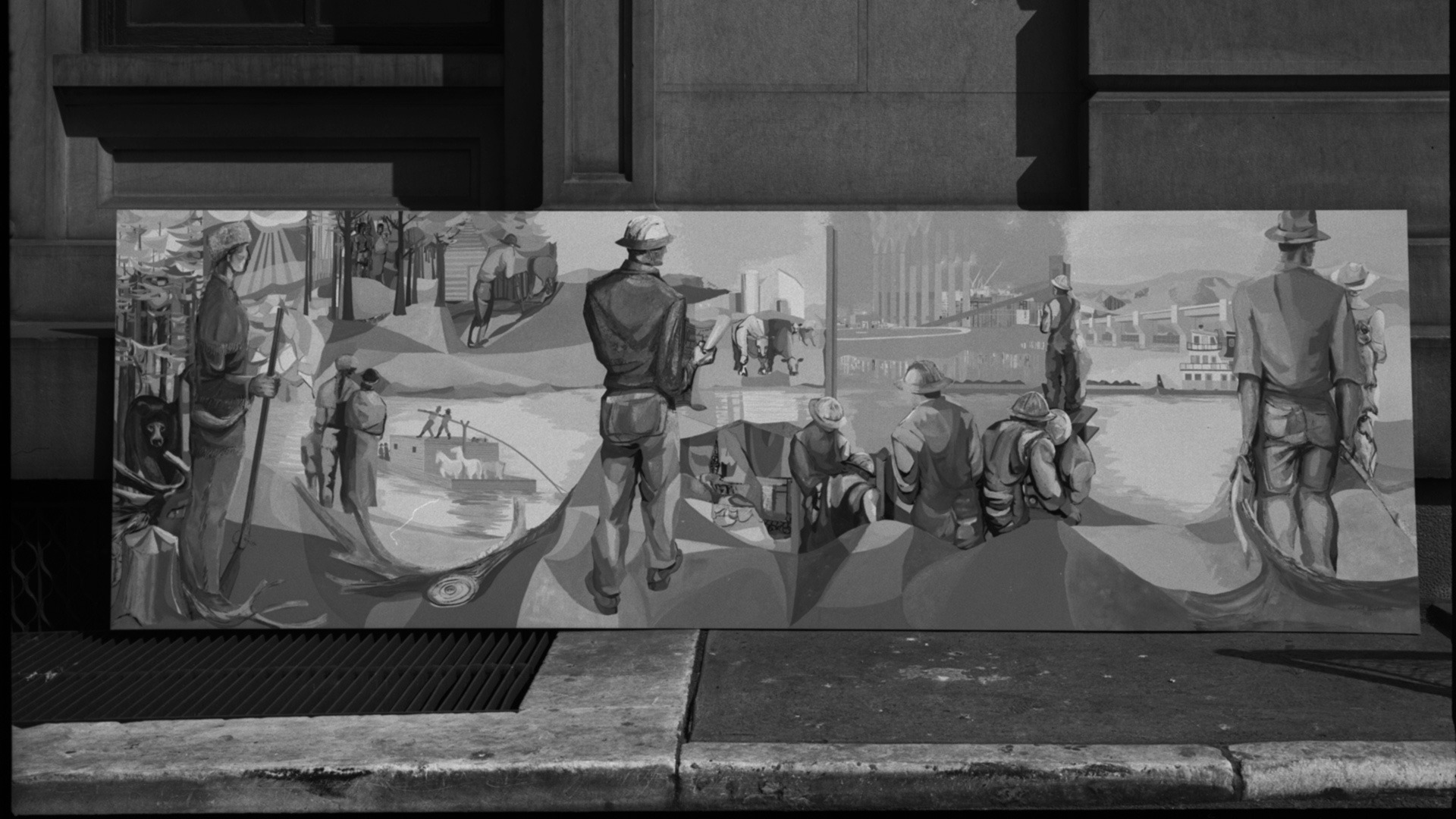 Boone mural May 1955