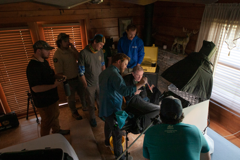 Joel Sartore with TVA team